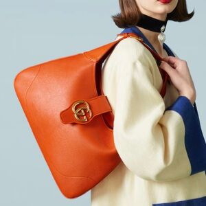 Gucci Aphrodite Medium Shoulder Bag Orange